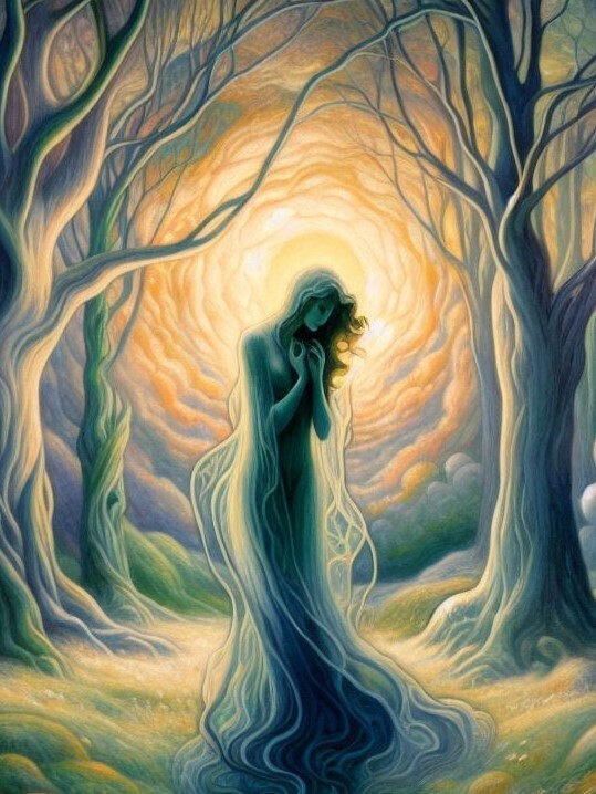 Visitant 1st Edition Mystical Realm Compendium Print ACEO ATC