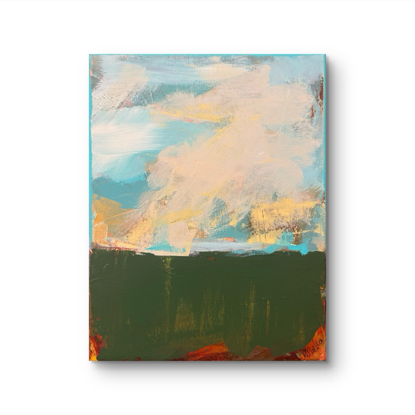 Landscape Impression 11×14 Abstract ORIGINAL Canvas Unframed Wall Art Home Decor
