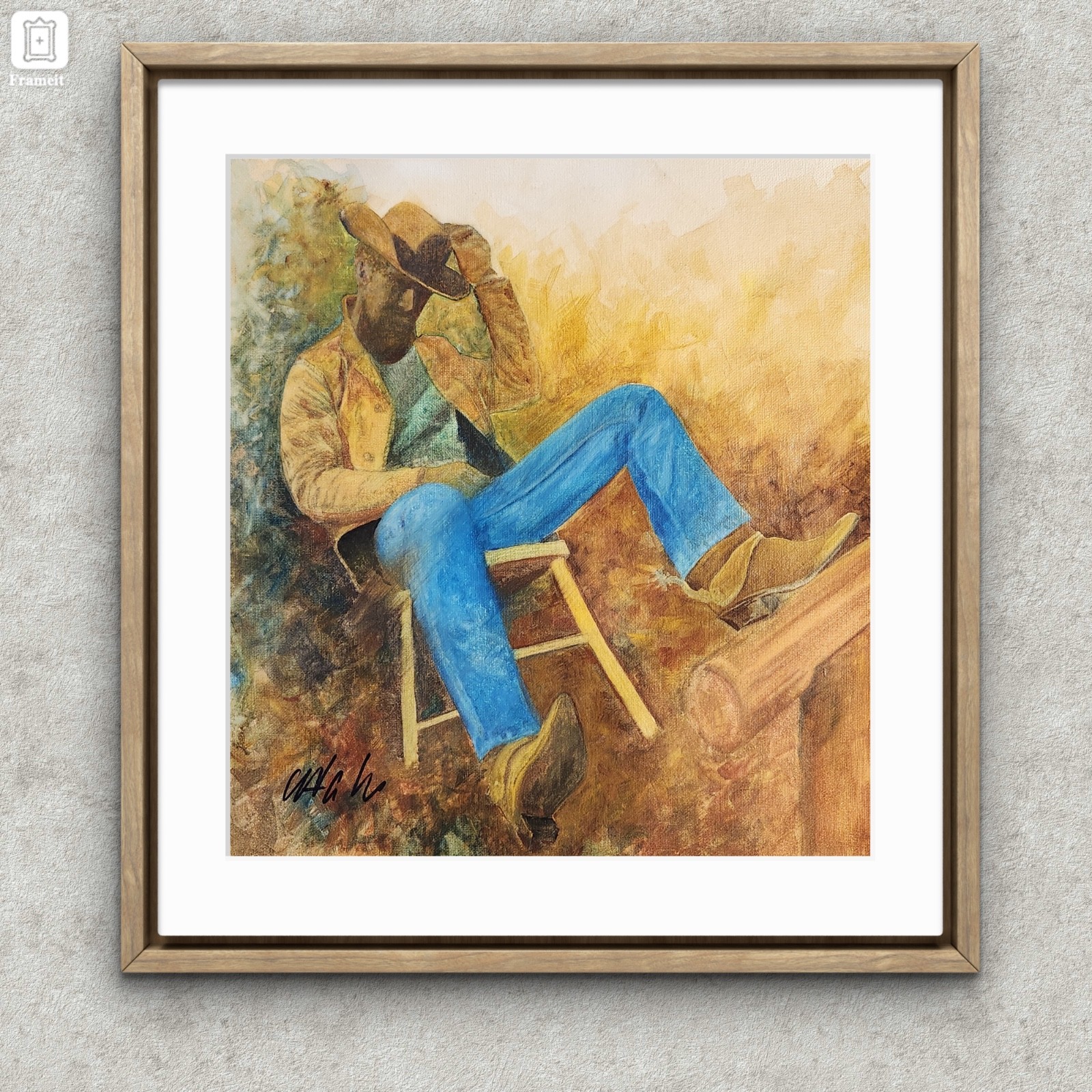 Original Art – Hand Painted – Gouache on Non-Stretched Canvas – One of a Kind –