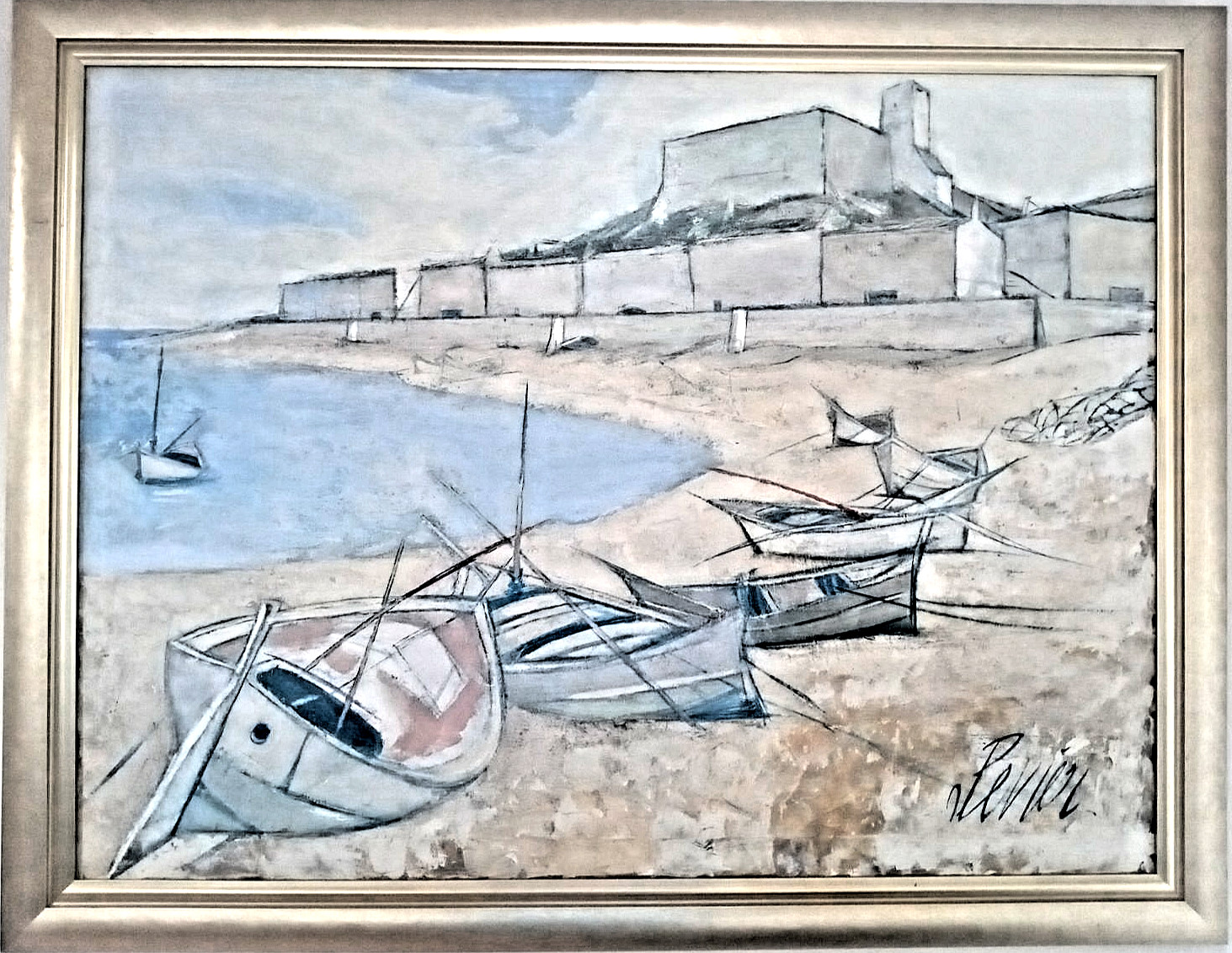 CHARLES LEVIER «PLAGE EN CORSE» | «BEACH IN CORSICA» Private Florida Collection