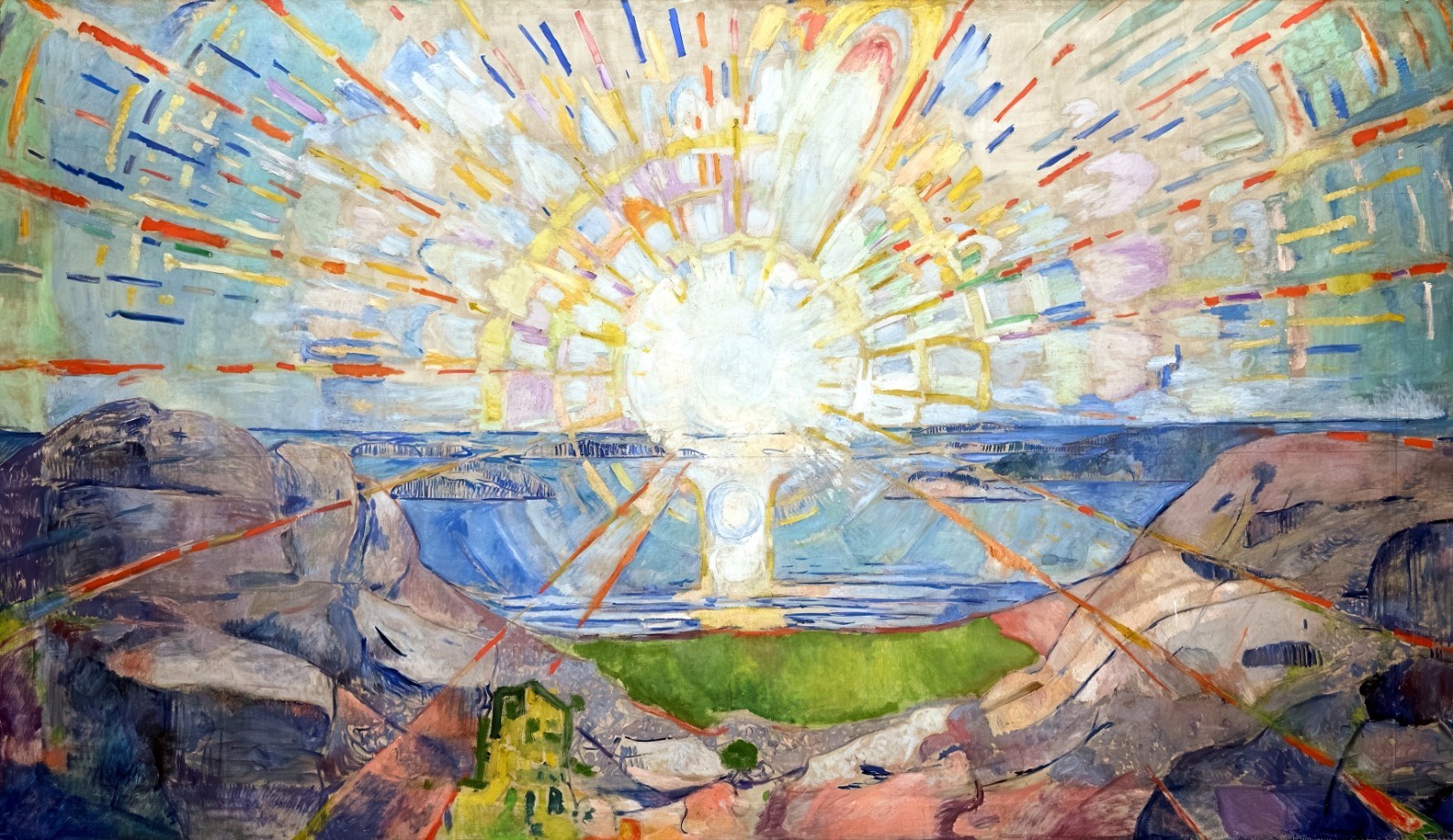 Edvard Munch The Sun Painting Reproduction – Giclee Canvas/Paper/Stretched