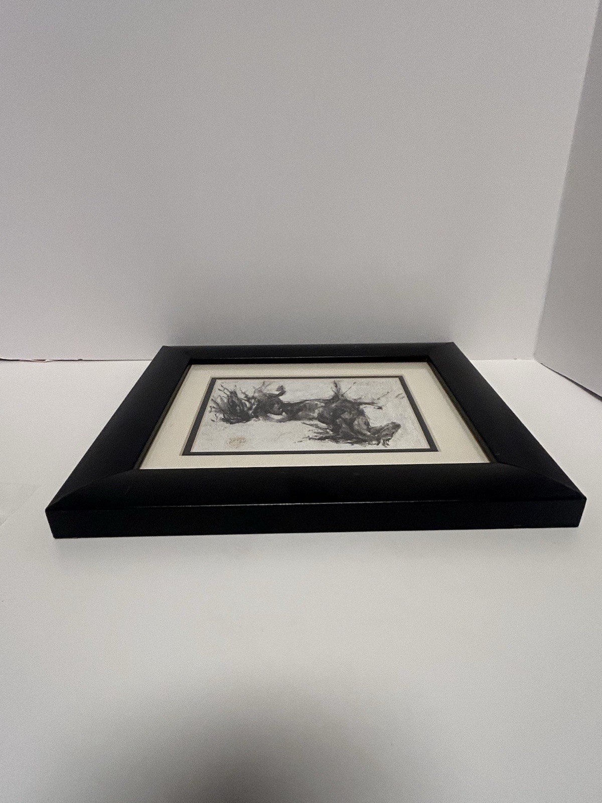 Lepa Zena by Marta Gottfried Canvas Art 12.5×10.5 x 1″ in Black Frame