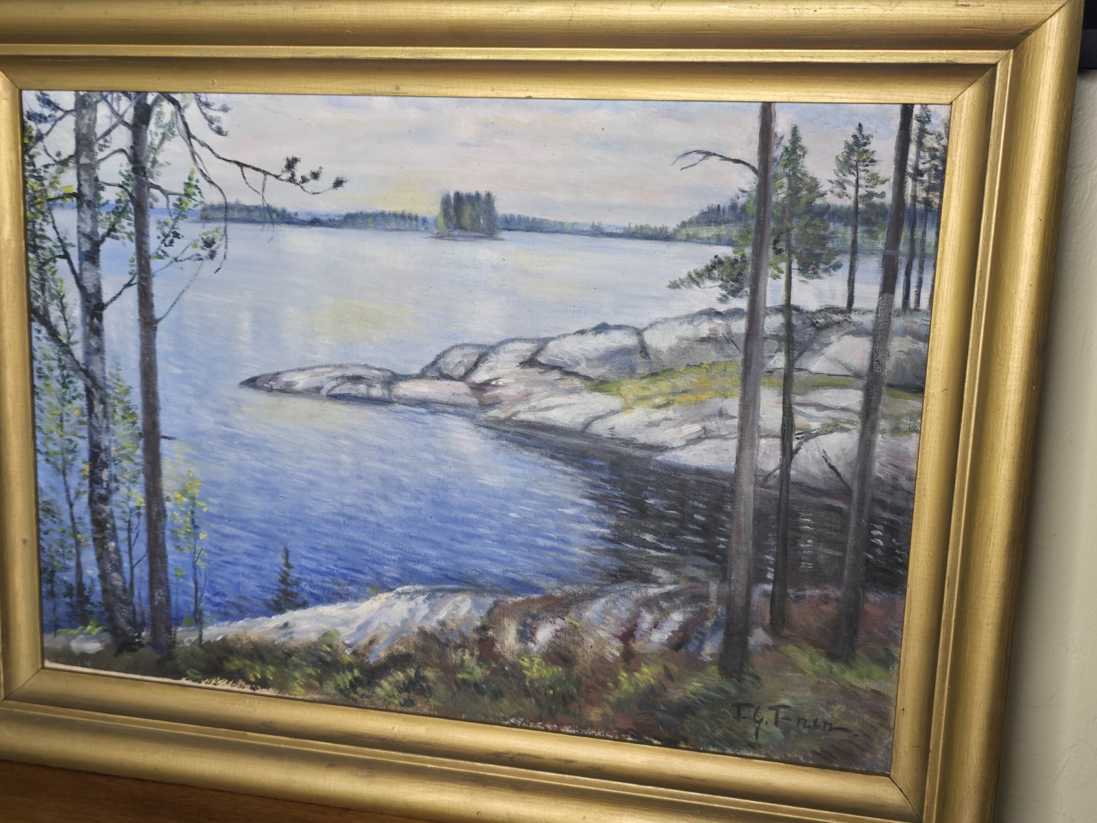 Oil Painting on Canvas, Signed