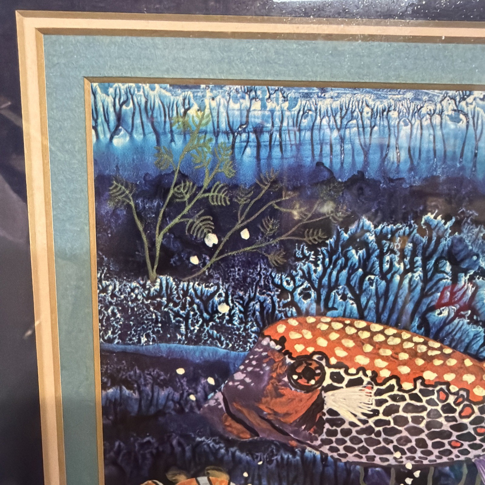Puffer Fish & Clownfish Art Framed by Paisal 78 1978 – #101 Of 300