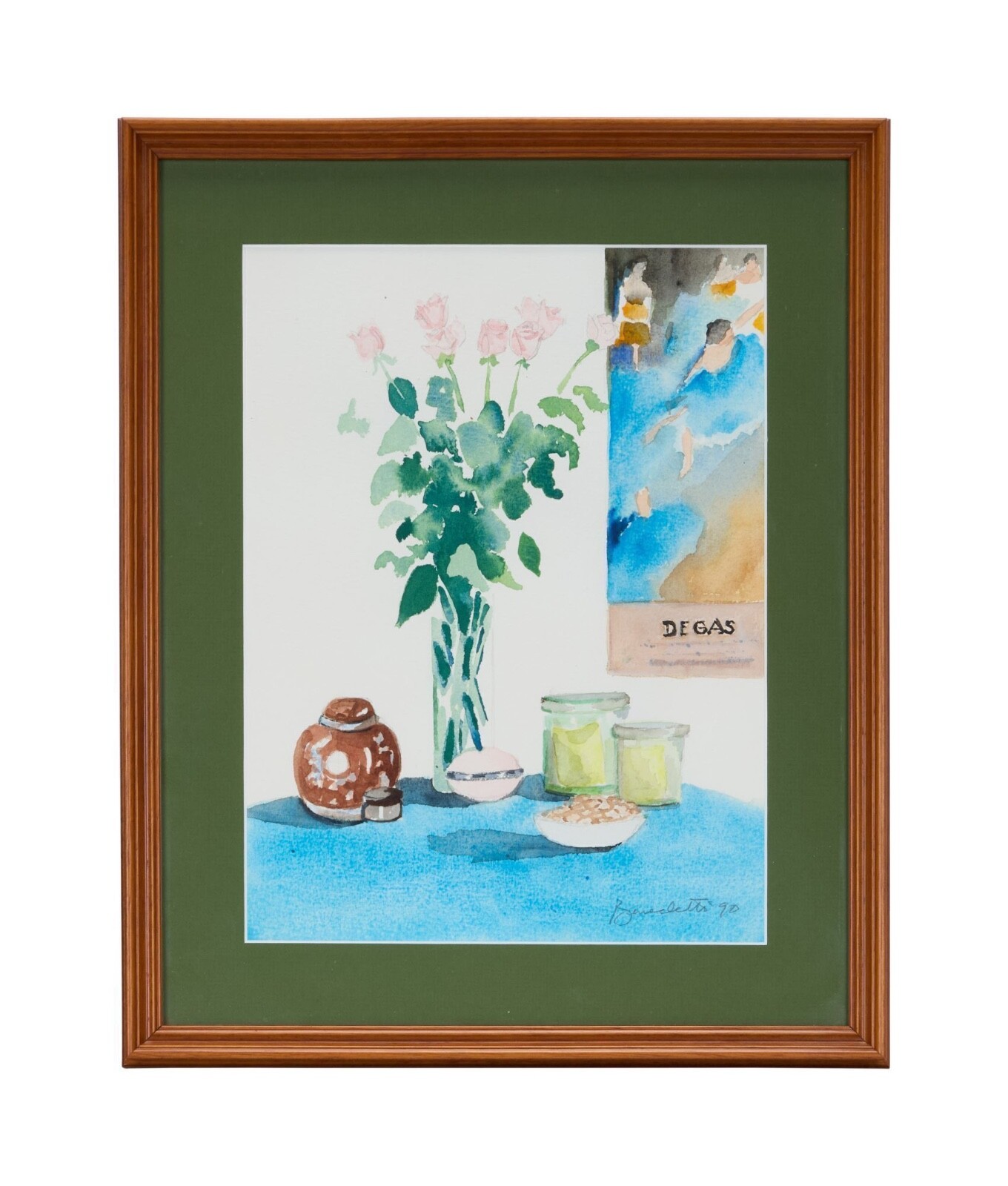TONY BENNETT | SIGNED AND FRAMED «DEGAS» WATERCOLOR PAINTING Julien’s Provenance