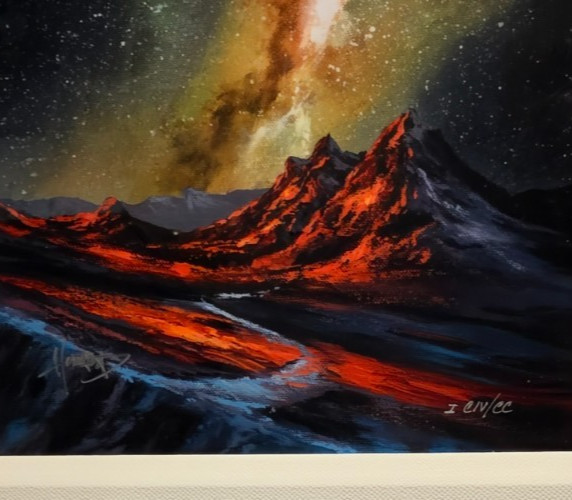 NEW ASHTON HOWARD «Mountain Study 6» on Dye-Sublimation on Aluminum Signed-COA
