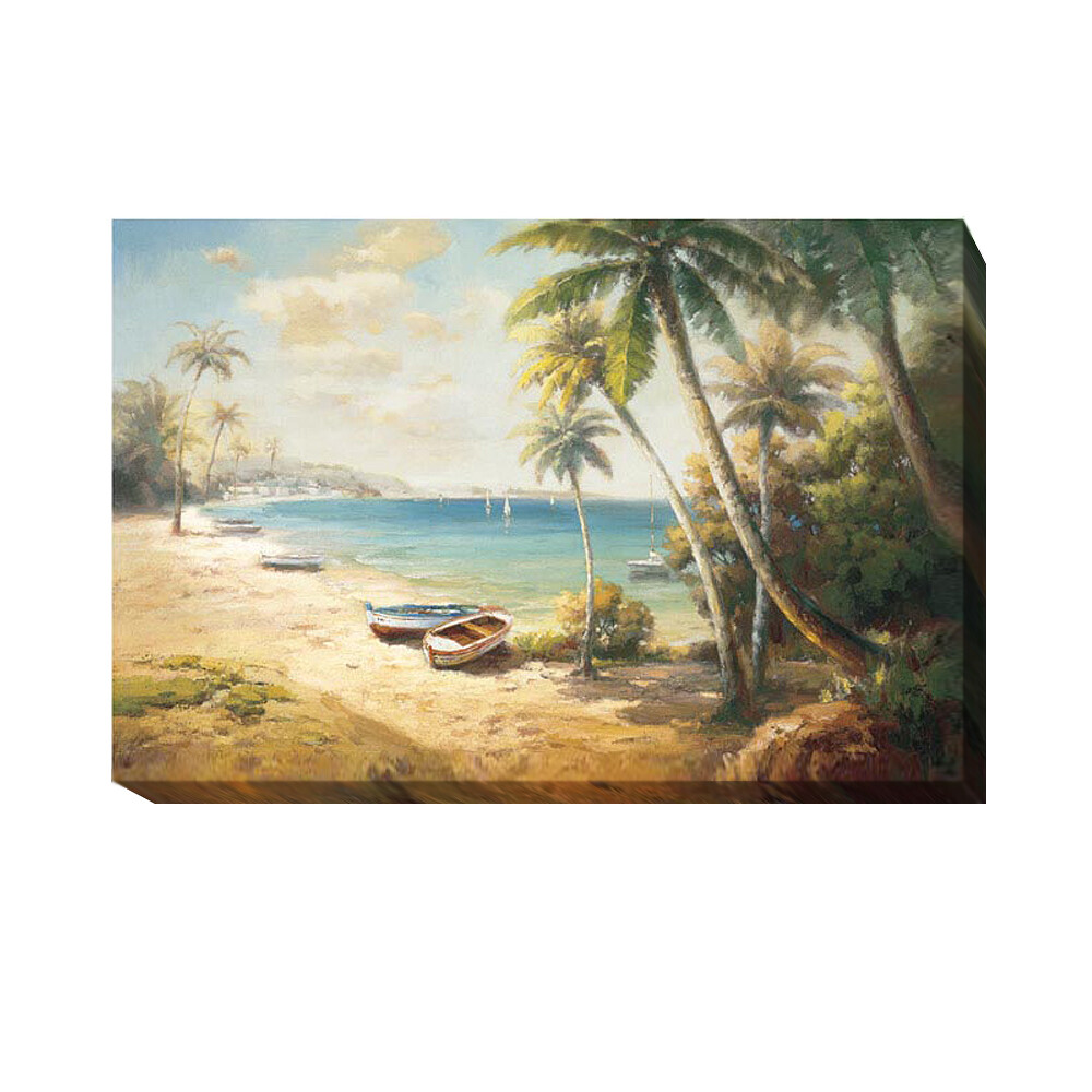 Paradise Bay by Roberto Lombardi Gallery-Wrap Canvas Giclee Art (24 in x 36 in)