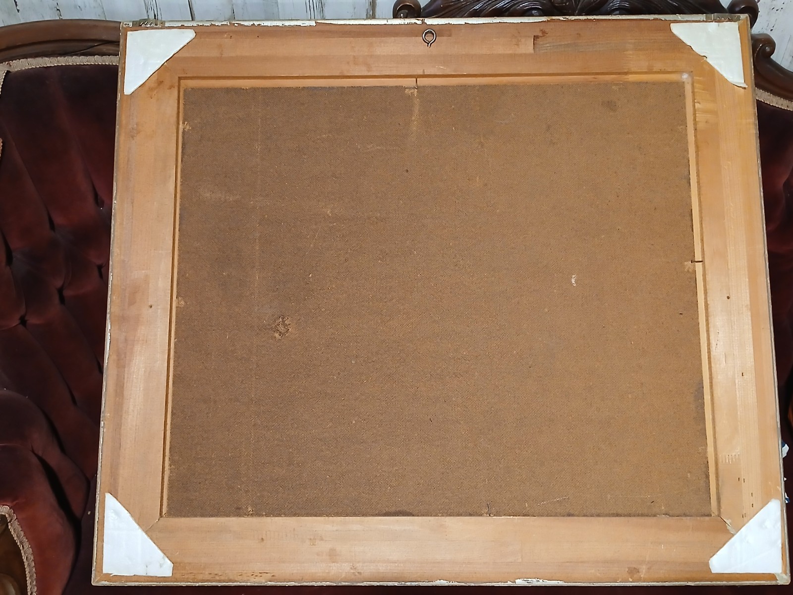 Vintage R. Schneider Signed Original Oil Painting With Wooden Frame 24.5″ X 29″