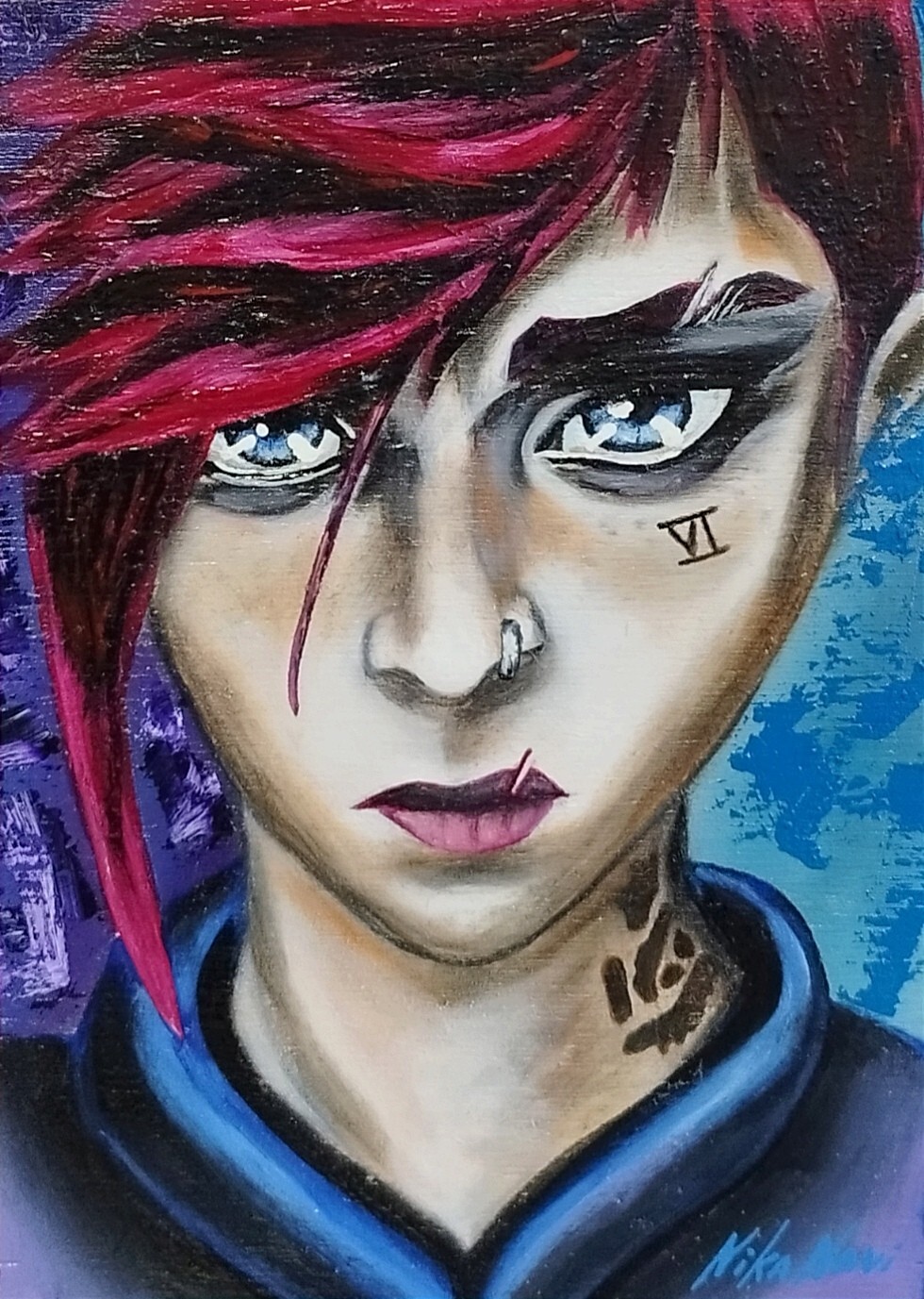 Vi Arcane Painting Oil Original Art League of Legends