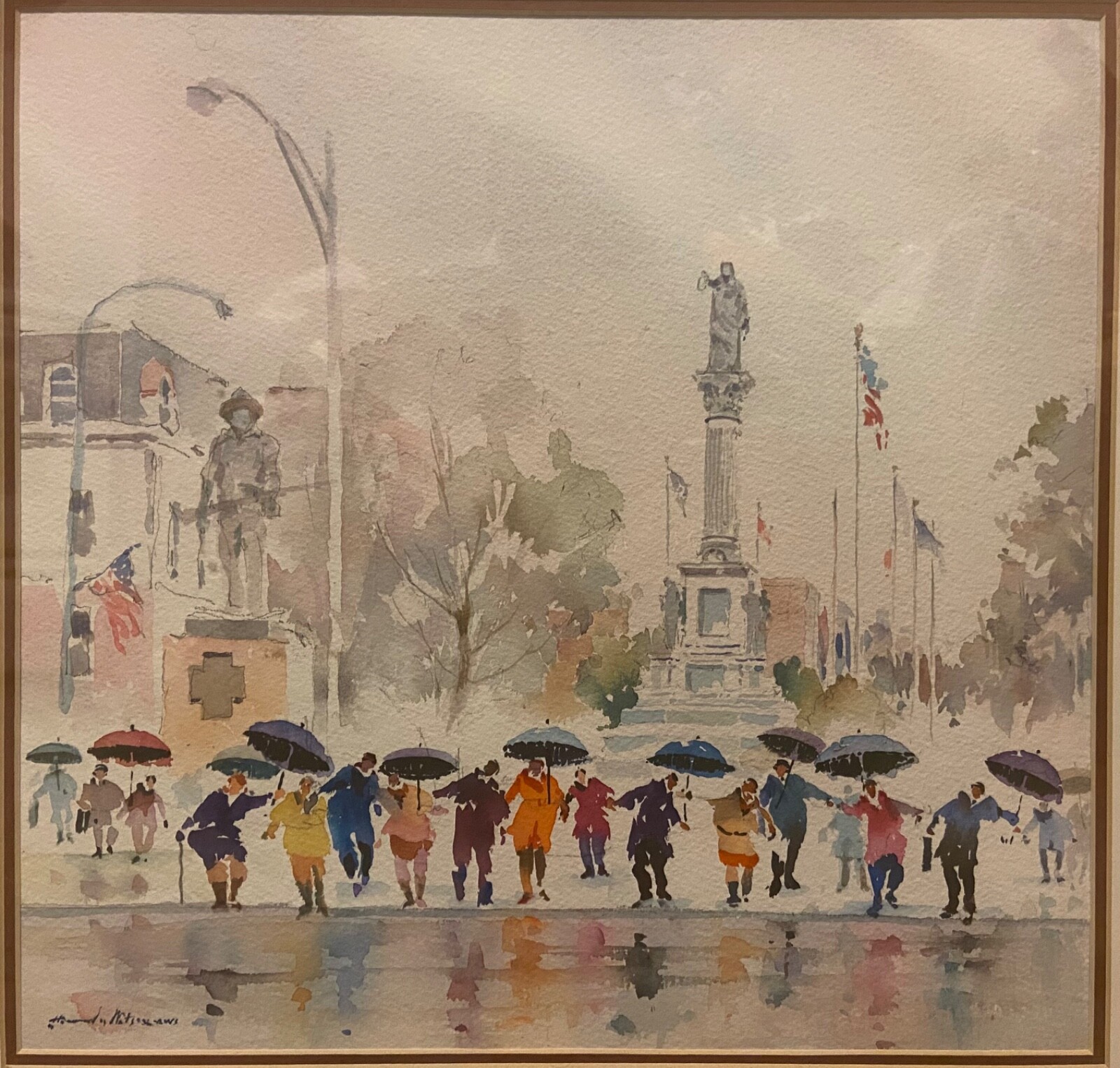 LISTED ARTIST HOWARD NOEL WATSON SIGNED ORIGINAL WATERCOLOR PAINTING