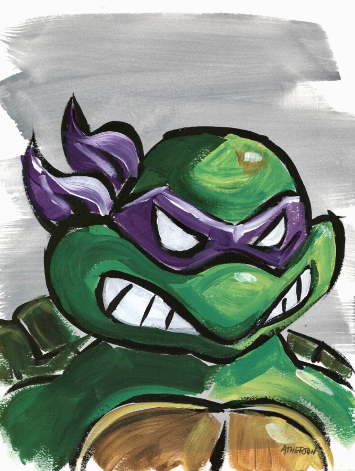 Atherton 9×12 Original all 4 Collection POP Art «Teenage Mutant Ninja Turtles»