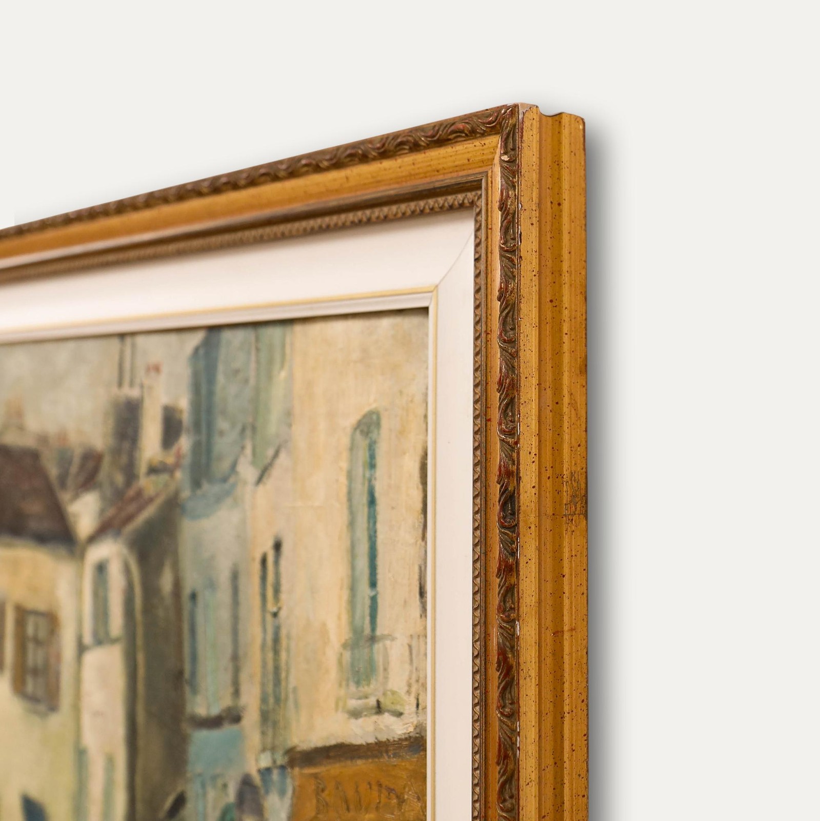 Gabriel Dauchot (1927-2003) – Framed Oil, Rue Norvins in Montmartre
