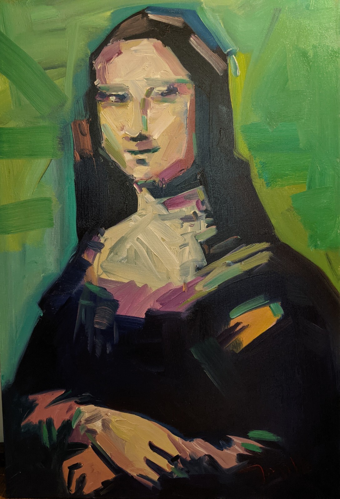 * ~ * S A L E * ~ * LARGE & UNIQUE!! 36×24 MONA LISA JOSE TRUJILLO