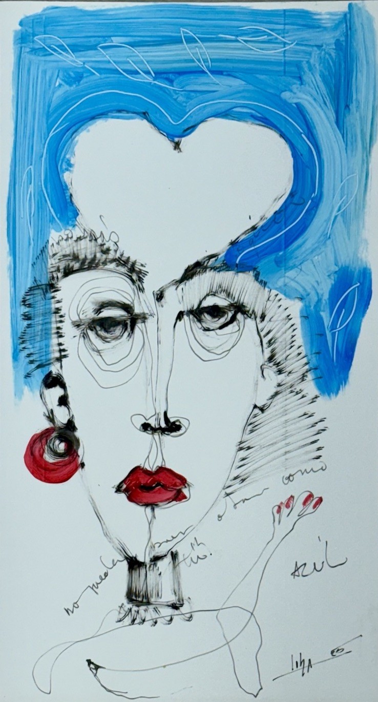 Original Acrylic/Oil Painting Cuban Art 8”x14.5” Artwork on Cardstock by LISA