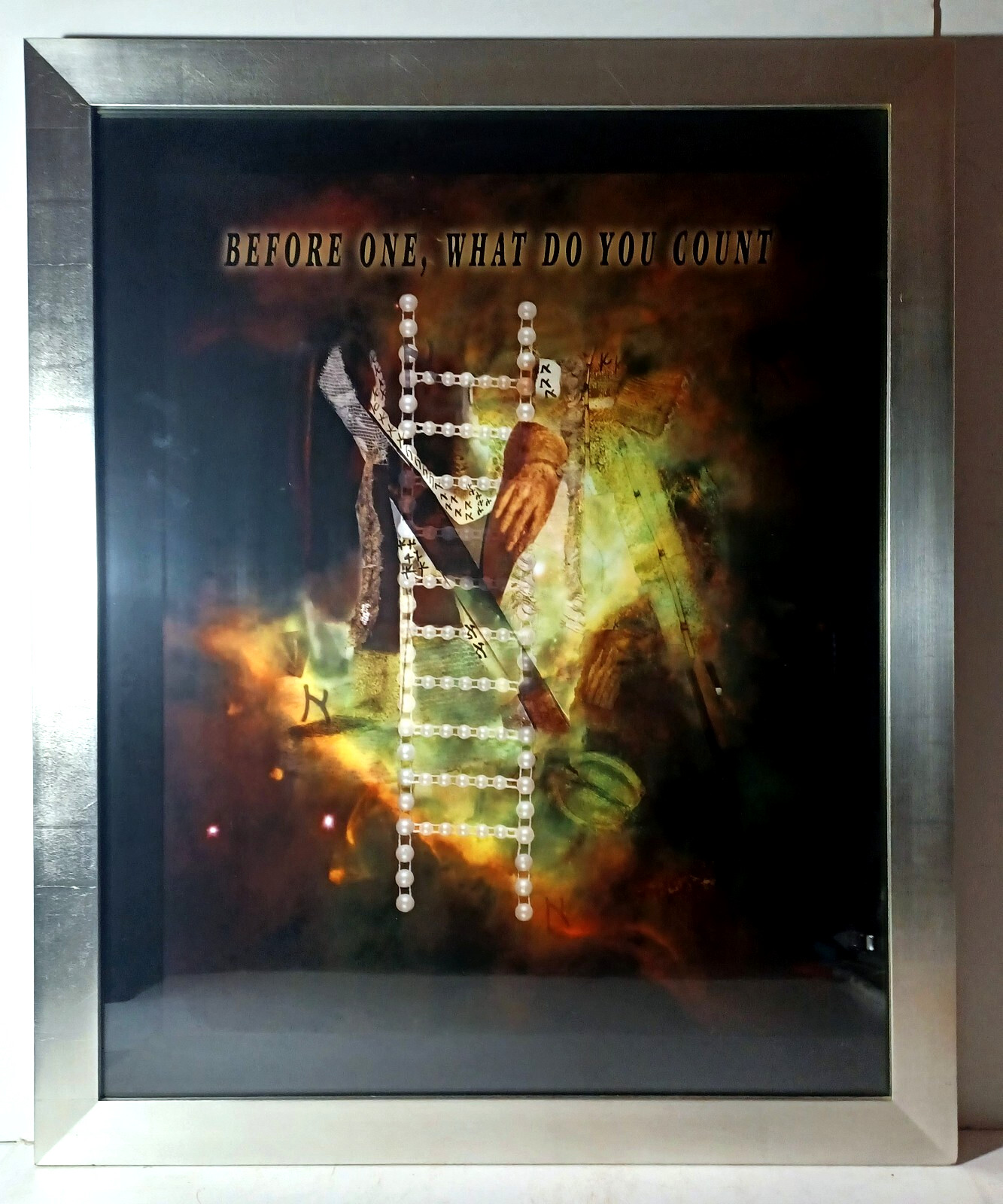 NY ARTISTS LYNN SMALL & DENNIS PAUL ORIGINAL SIGNED M/M «BEFORE ONE» KABBALAH