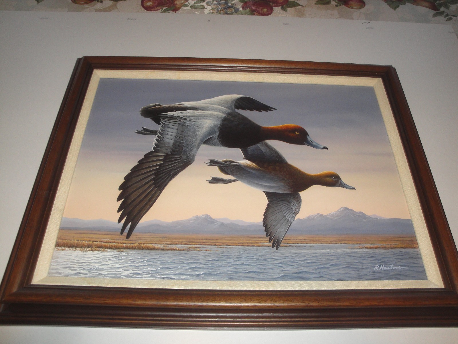 ORIGINAL Painting By Robert Hautman 1987 2nd Place Washington State Duck Stamp!