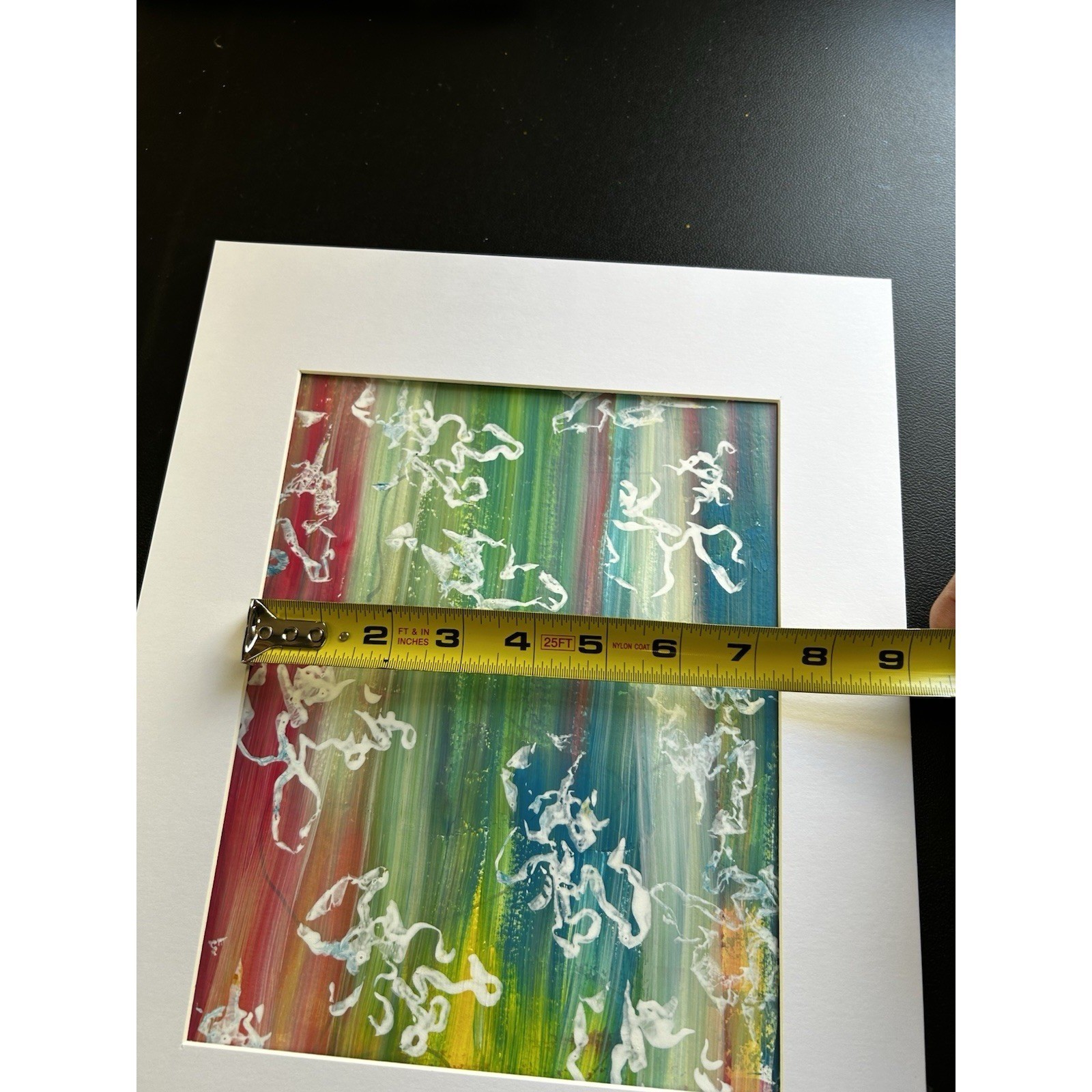 Original 11X14 Abstract Expressionism Wall Art PAPER Titled Colorful Illusions