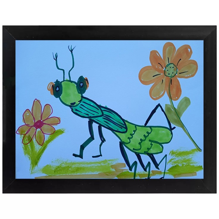 Abstract Expressionism 9 x 12″ Dont Bug Me Colorful Painting Modern Street Art