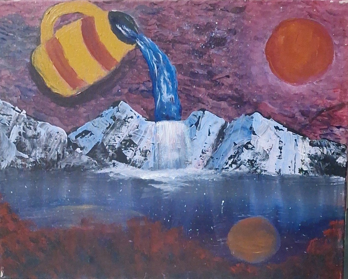Living Water, Acrylic Painting – 16×20 Hand Painted Artwork on Canvas