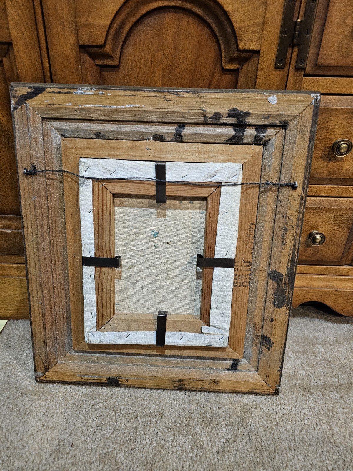 Vintage Heavy Duty Framed Oil Painting