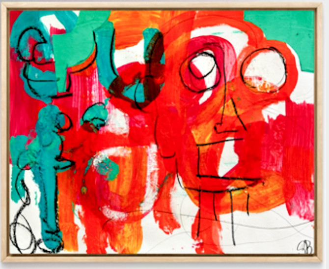 STEVEBARTZ ORIGINAL ART «ALL THAT JAZZ» 18X24 GALLERY THICK PAPER FINE ART HOME