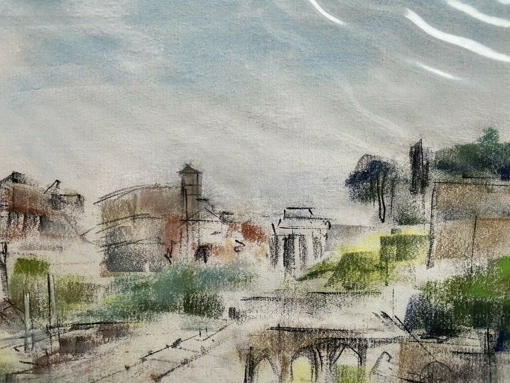 Franz Ehmke *1928 -2018 Italy Rome Forum Romanum City Heaven River Signed