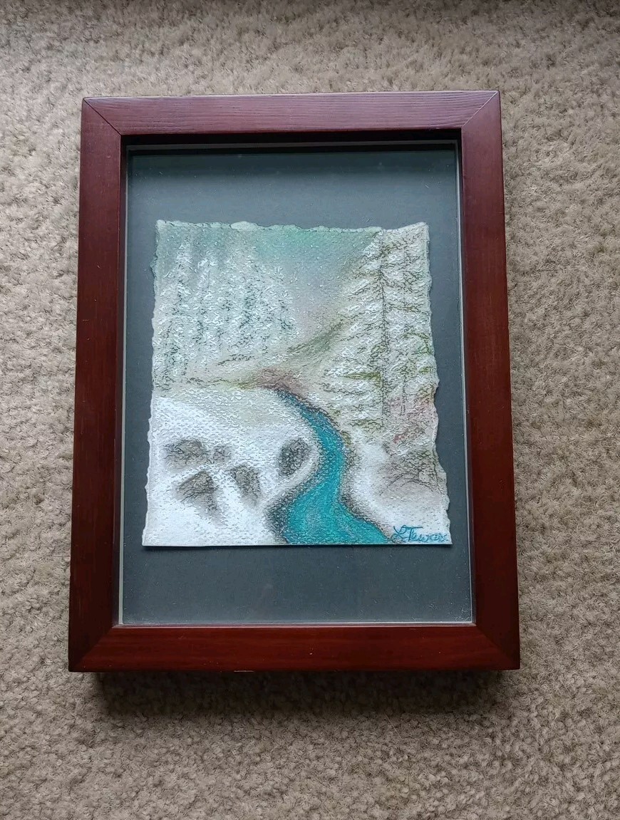 Glass Framed Original Pastel