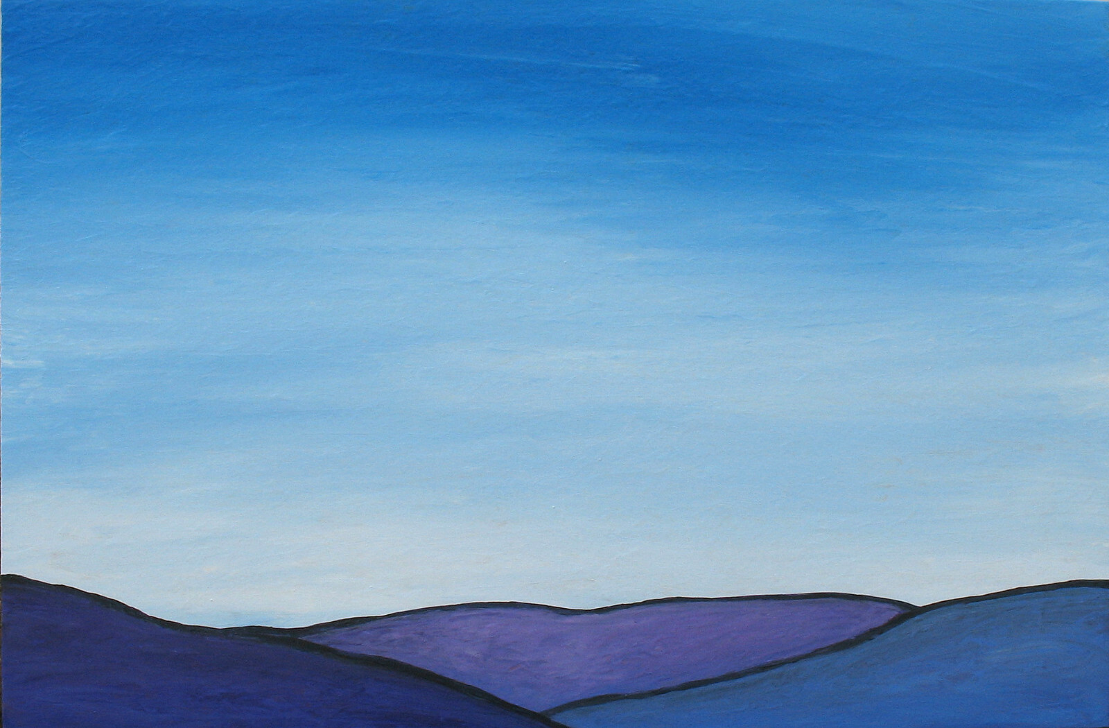 Signed original painting TERRA FIRMA 24″ x 36″ landscape painting