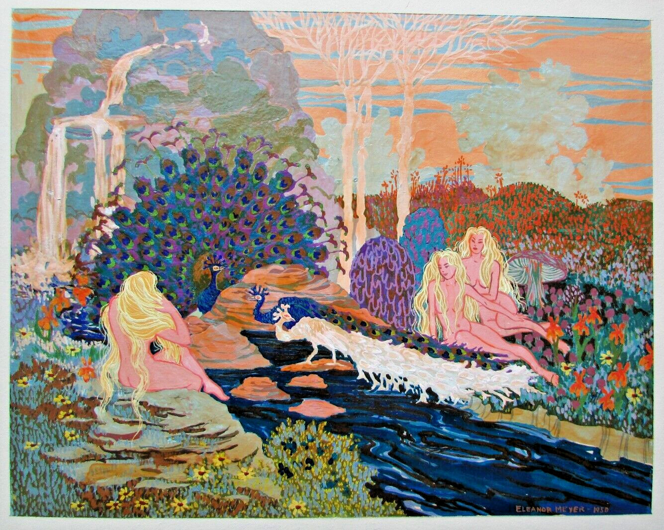 Eleanor Meyer American mid century illustration nymphs fantasy