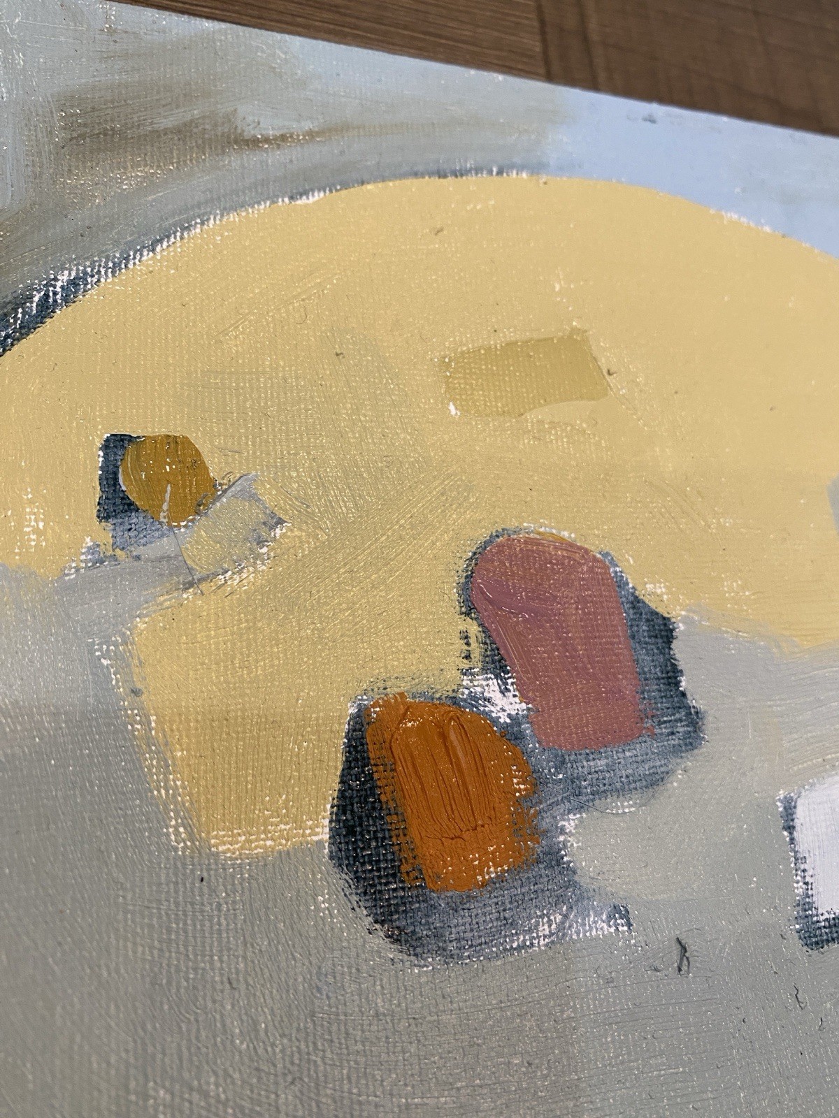 Small Contemporary Original Oil Painting Semi Abstract 8×8 Aldo Cherres Art