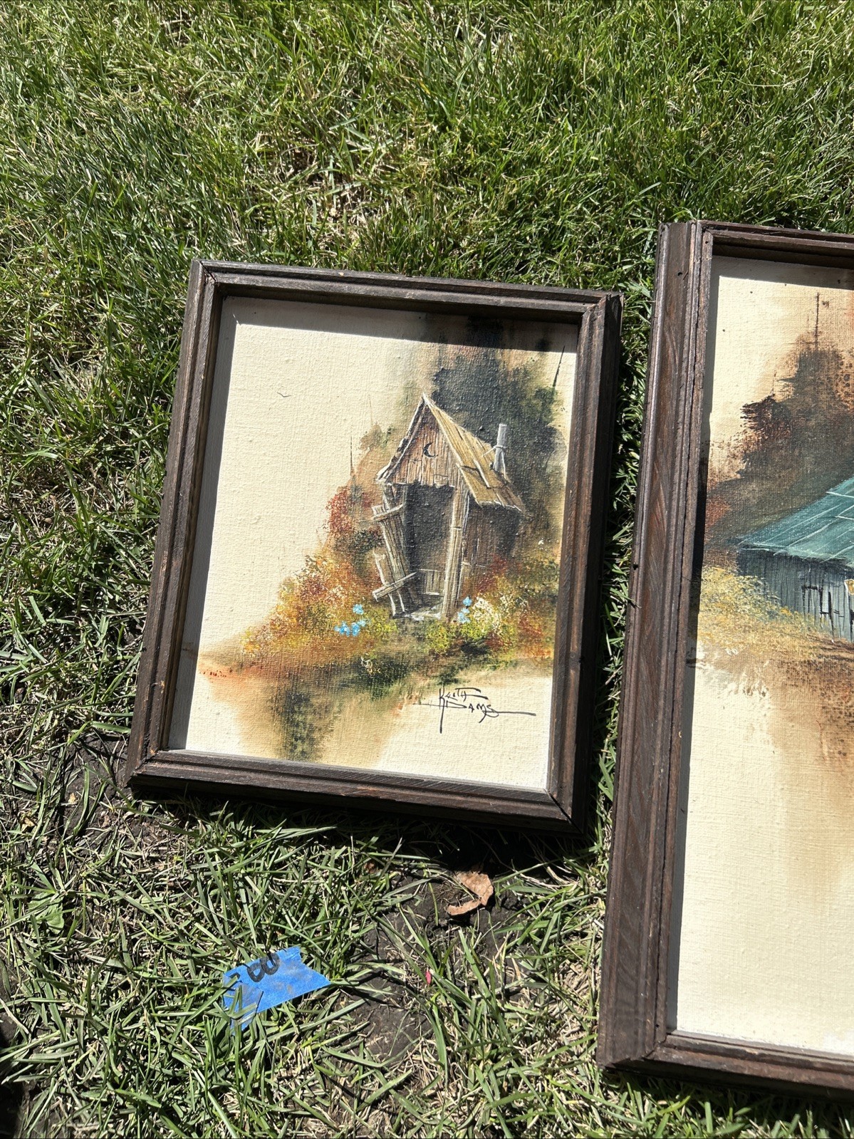 VINTAGE 3 PAINTINGS KEITH WINTERHAWK ADAMS BEAUTIFUL