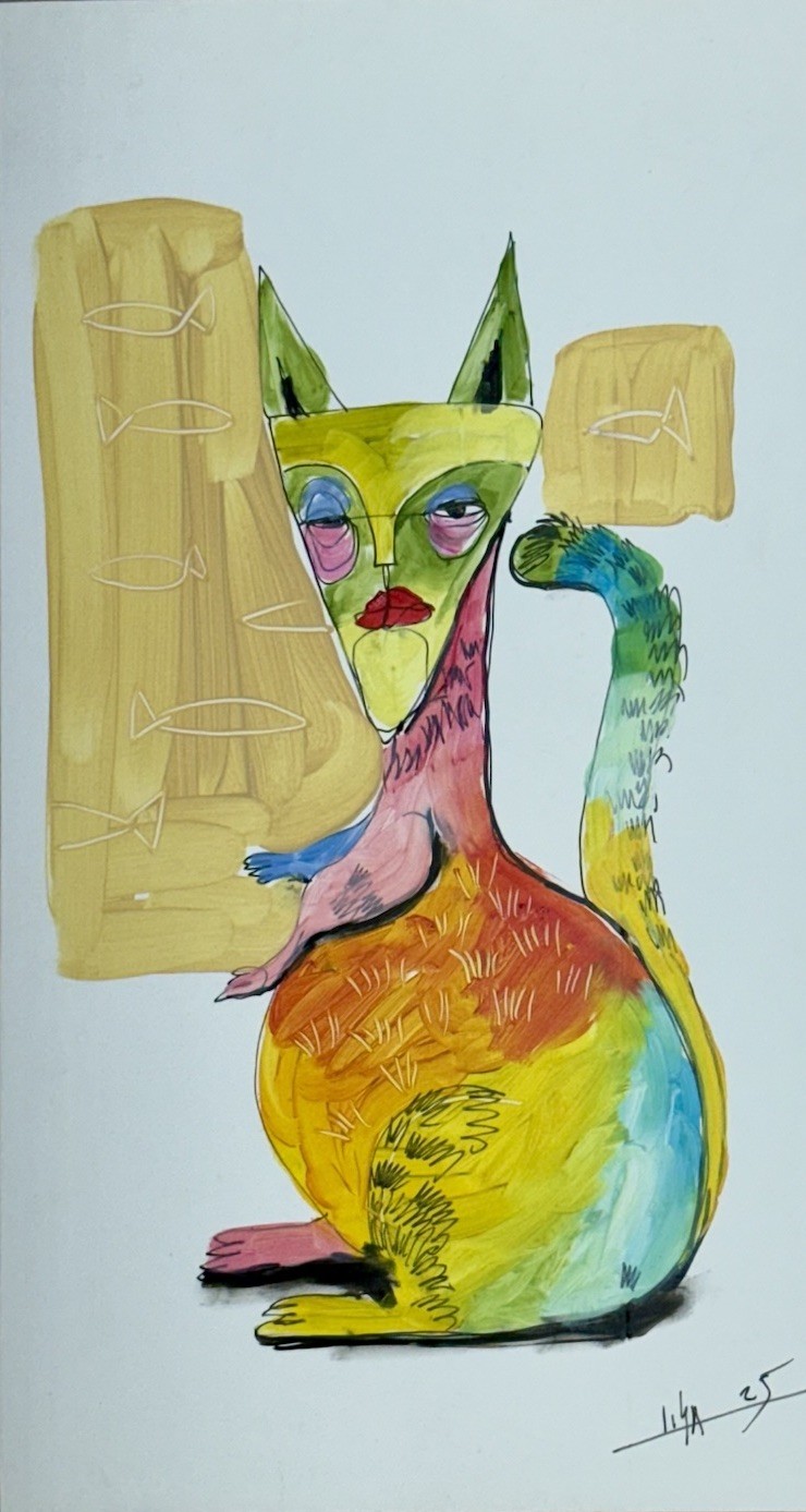 Original Acrylic/Oil Painting Cuban Art 8”x14.5” Artwork on Cardstock by LISA