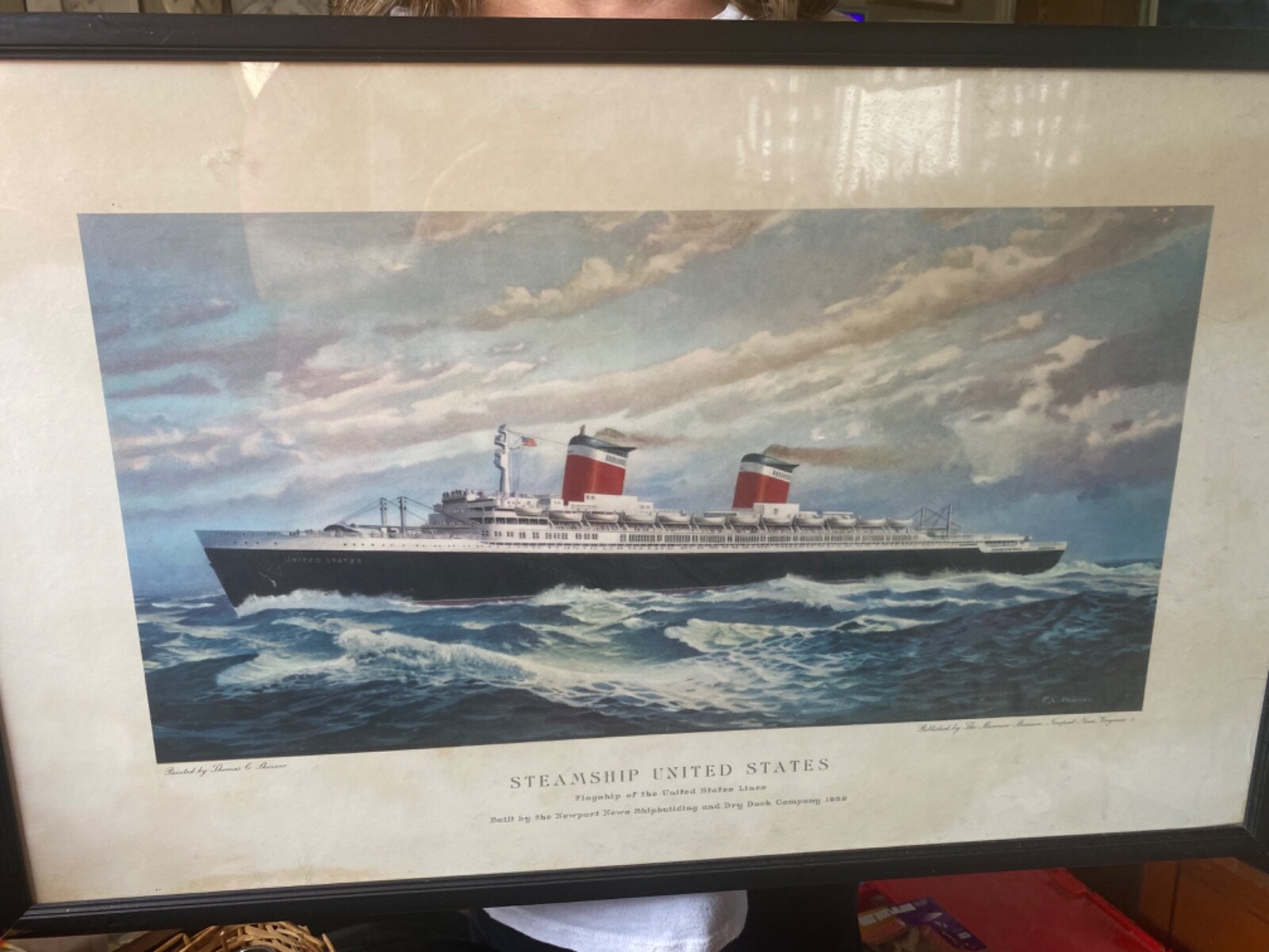 Steamship United States by T.C. Skinner