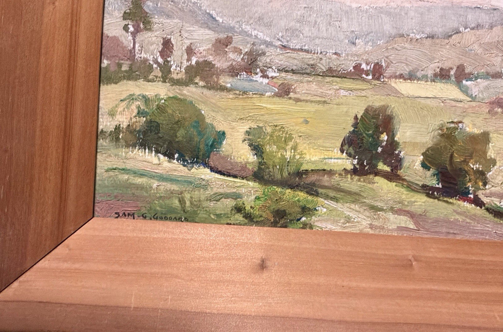 Signed Samuel Goddard 1883-1959 Impressionist Original Oil Painting Australia