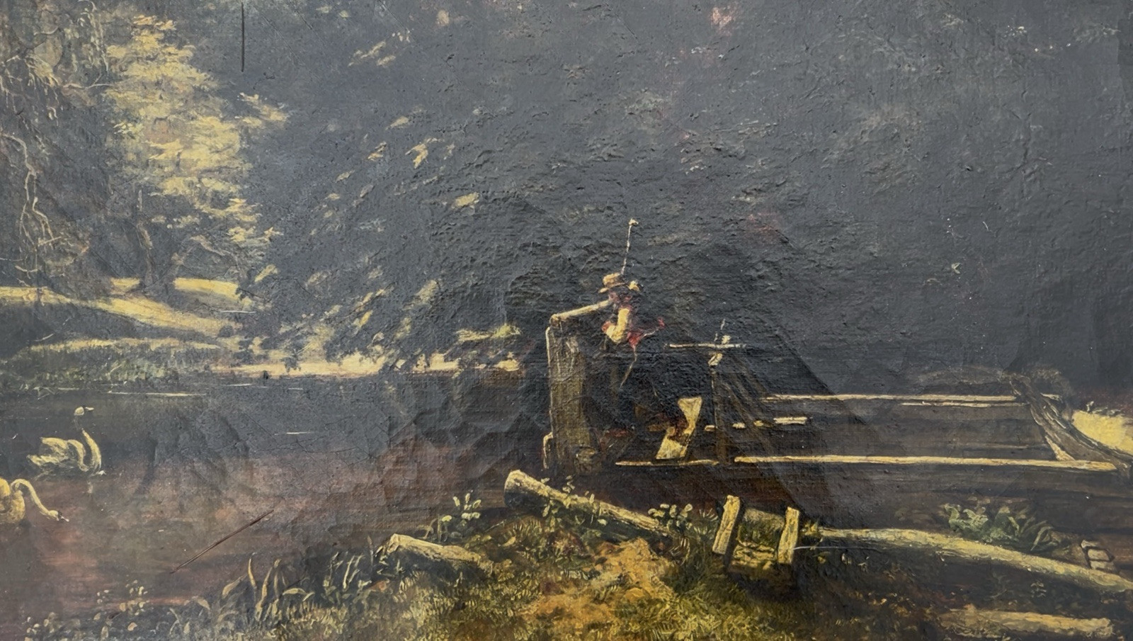John Constable “The Lock,” East Bergholt, England, 1776-1837, “The Lock” 16×25”