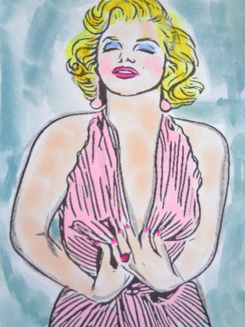 ACEO Women In Art – MARILYN MONROE Painting ART