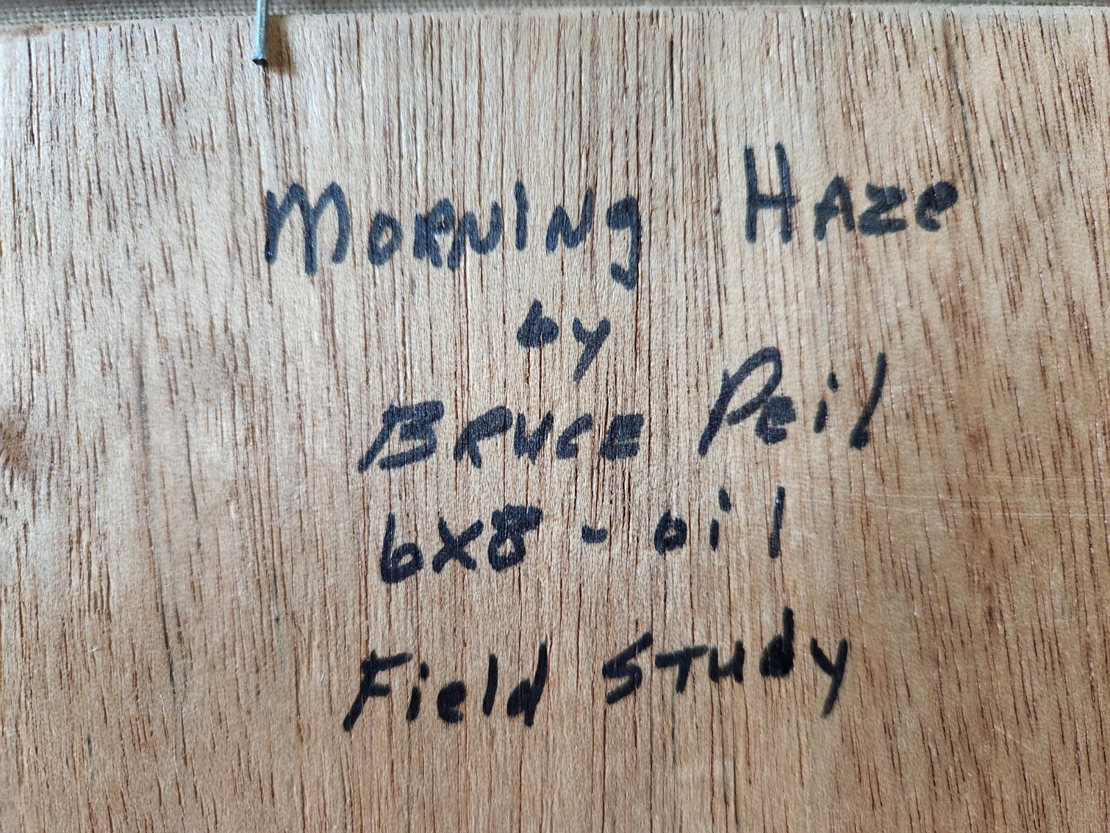 Morning Haze By Bruce Peil, OPA. Field Study.