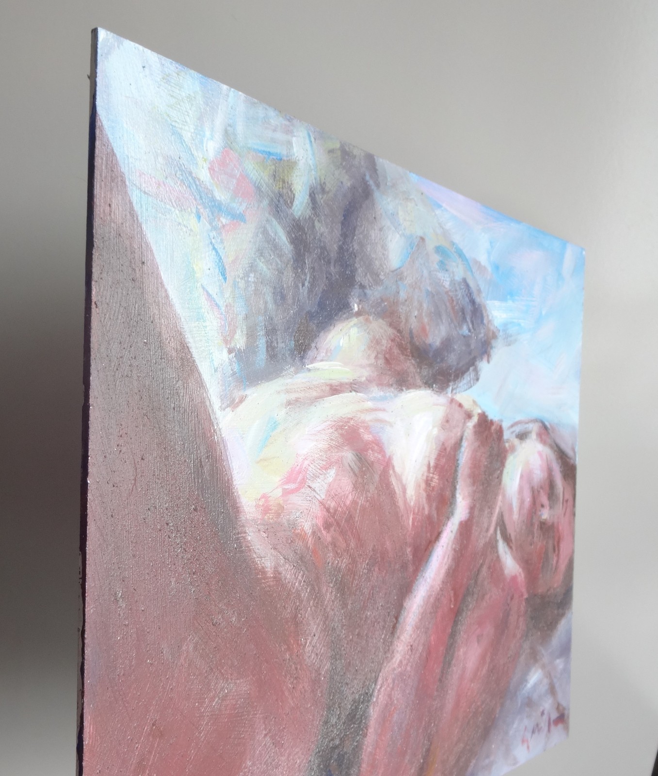 GERRY MILLER-. Artwork. «Nudes». Acrylic paint on HDF board.40x30cm-