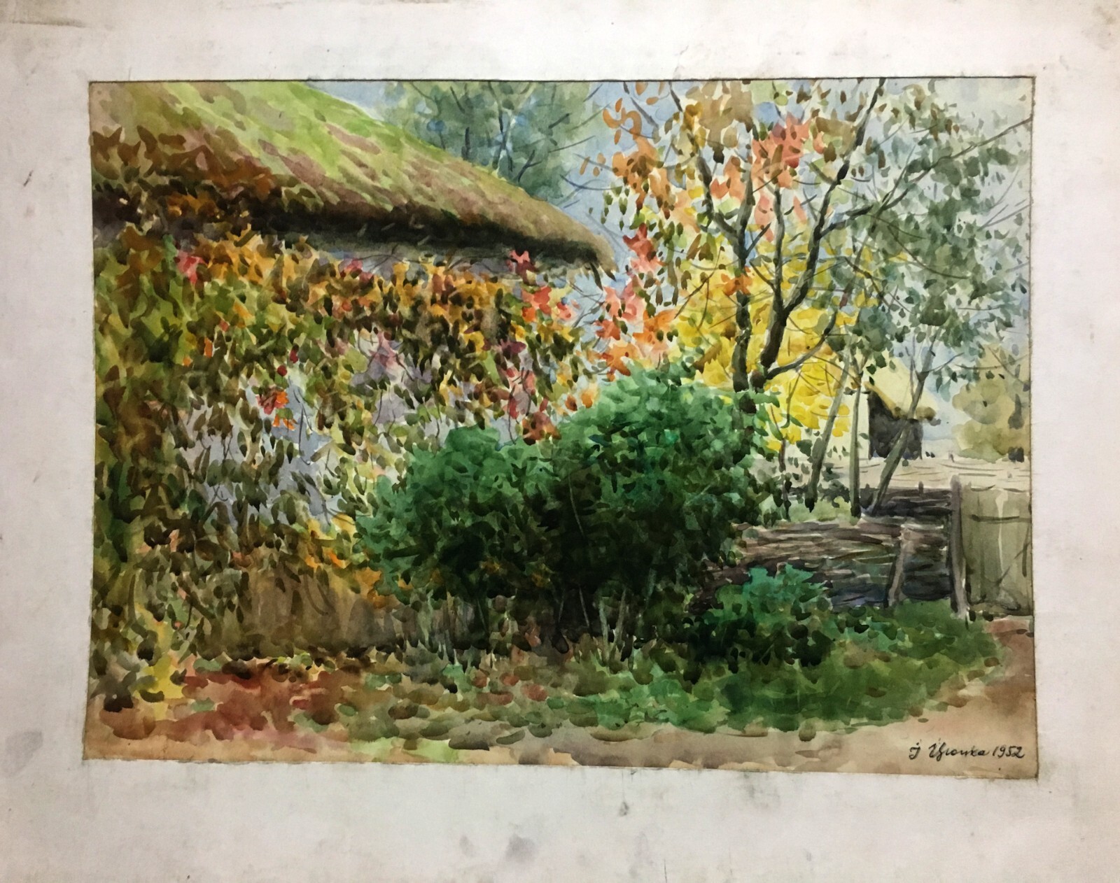 Watercolor Painting Unframed Grapes Near My House Tsyupka I Home Decor Art n621