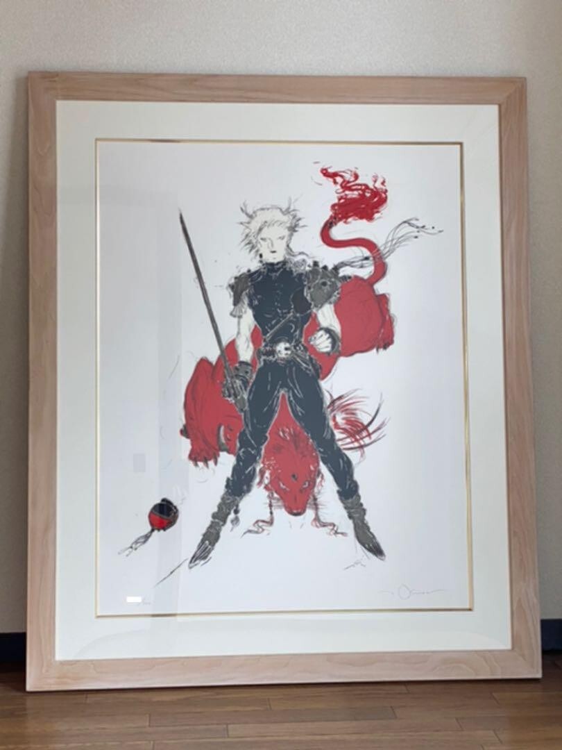 Yoshitaka Amano Earl Bivant autograph Art Kibisu FF7 Final Fantasy FF