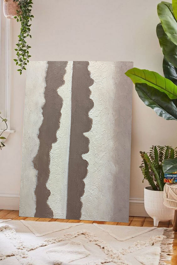 Villa Painting Simple Abstract Painting Vertical Large Single Connection Decor
