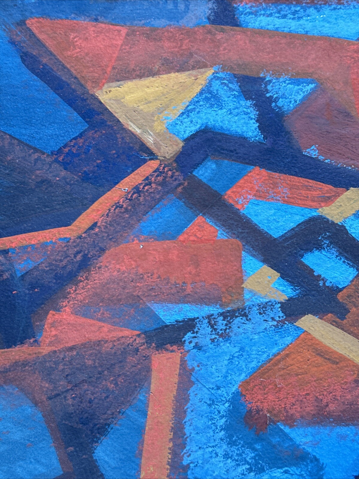 DOROTHY SKLAR PAINTING ABSTRACT EXPRESSIONISM GEOMETRIC MID CENTURY CUBISM 1950