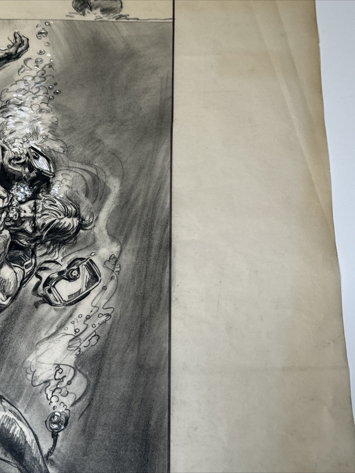 DAN GOOZEE DRAWING PAINTING STUDY ILLUSTRATION FAMOUS SCUBA DIVERS UNDER THE SEA