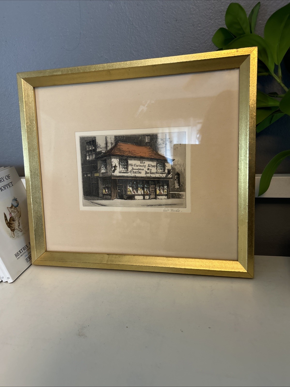 CHARLES DICKENS’ » THE OLD CURIOSITY SHOP» ETCHING BY CECIL FORBES, SIGNED