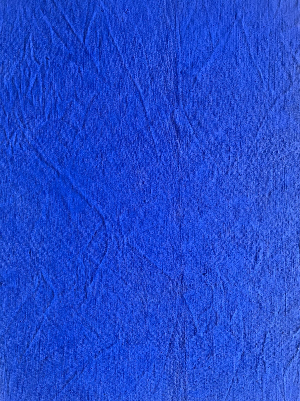 Yves Klein Monochrome Hand Painted Art Ultramarine Blue Canvas Blu France F51