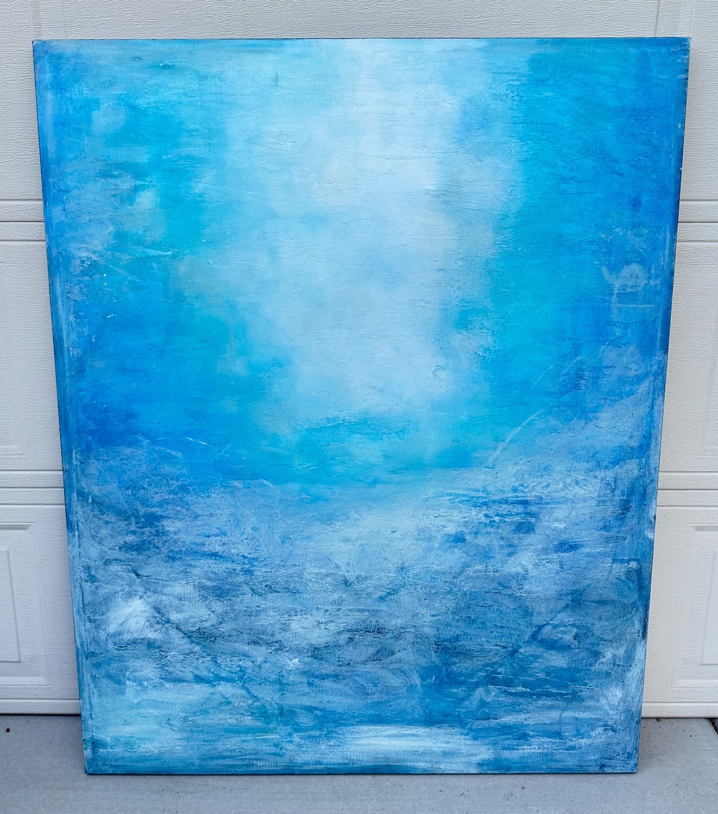 «Each Breath a Gift» – Original Abstract Painting (2015) Dimensions: 50″H x 40″W