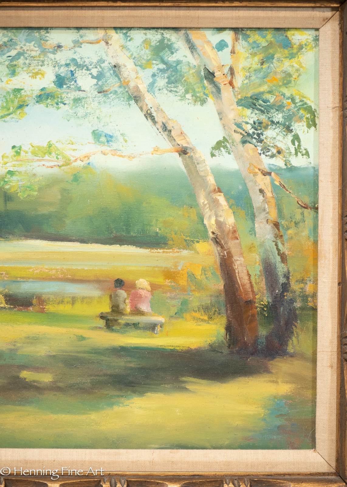 Beautiful E.B. Rumple Landscape Oil Painting Nashville Indiana Rare Artist 24×28