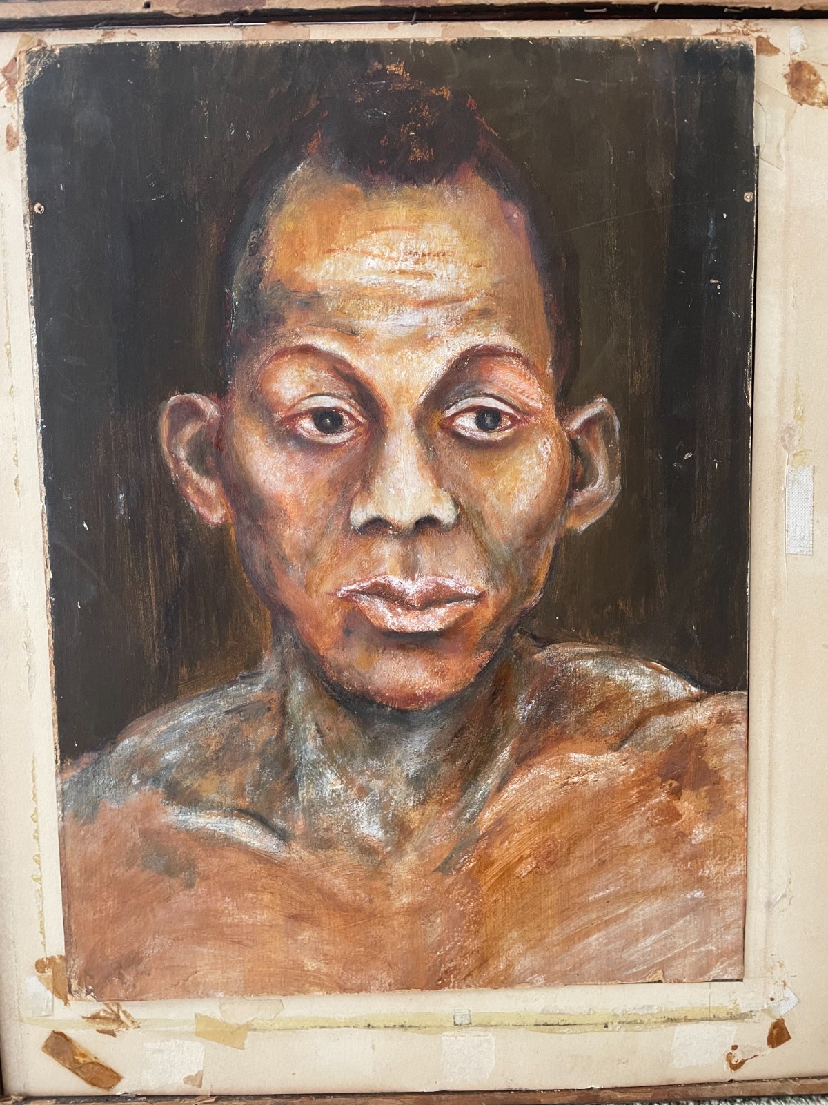 African American Portrait – Zulu – 1930’s Vntg – Manning Exton – Harlem Renaissa