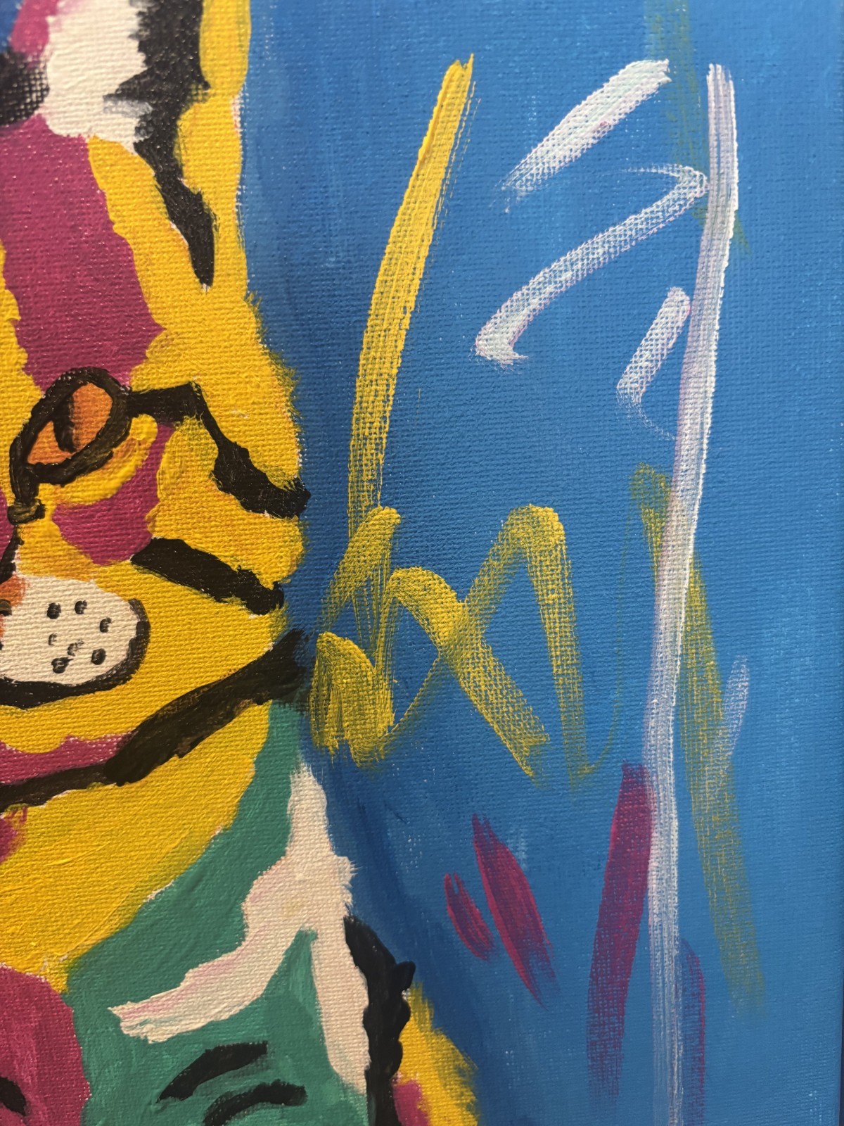 Max the Cat: Original Acrylic Pet Painting 11×14 Canvas