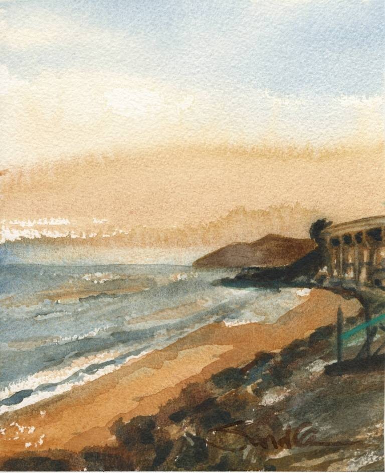 Emma Wood, Ventura CA : Sandra Watercolors™ California : ORIGINAL PAINTING